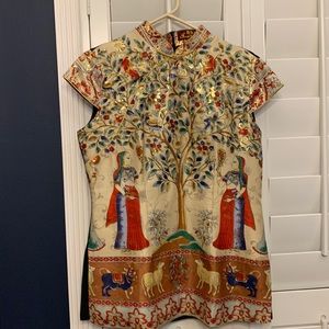 Elegant Multicolor Embroidered Blouse